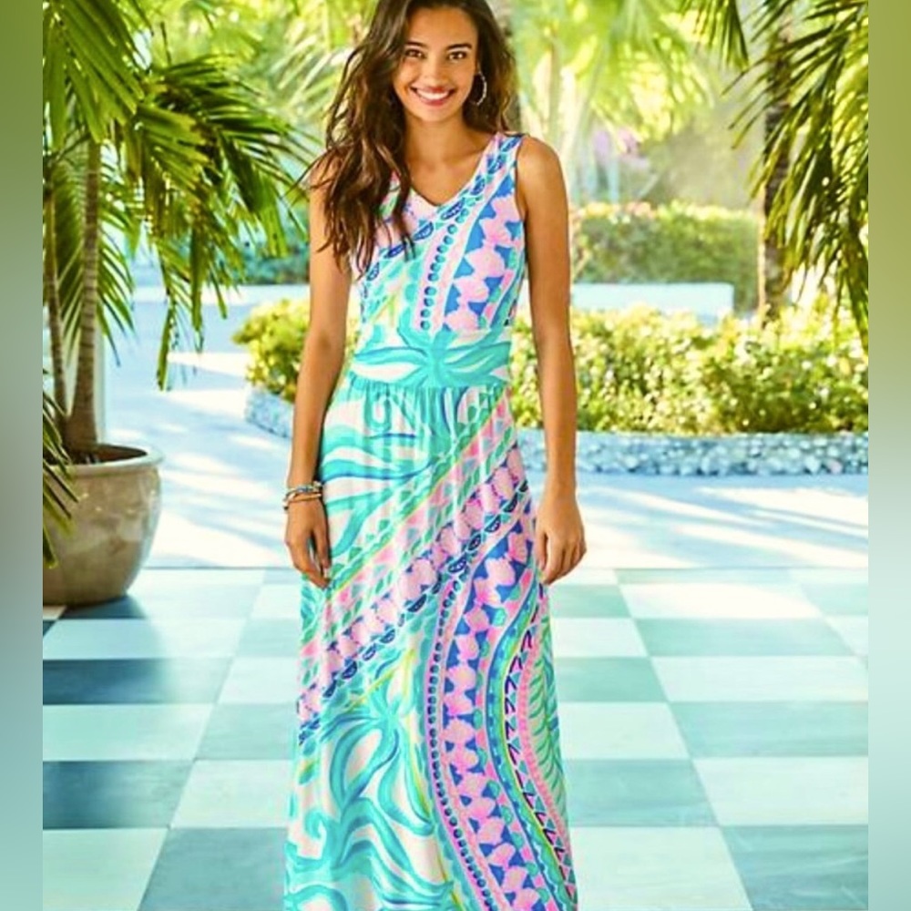 Lilly Pulitzer Marco Maxi Dress. New with tags. Size Large